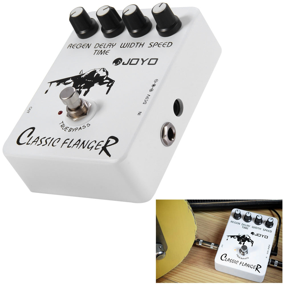 JOYO JF - 07 True Bypass Design Vintage Phase Guitar Effect Pedal with 4 Adjustable Knobs - Korvel