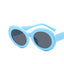 Striped Zebra Oval Sunglasses New Net Red Street Shot Personality Female Hip Hop Sunglasses Trend - Korvel