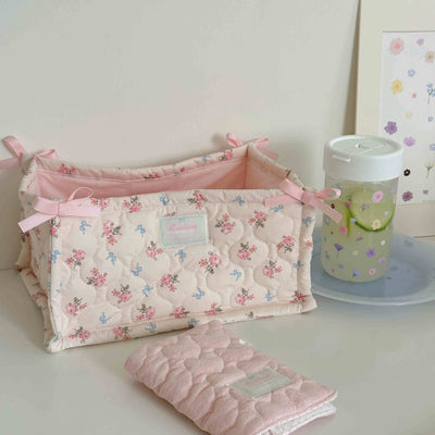 Quilted Ins Storage Basket Desktop Goods Storage Cute Ornaments - Korvel