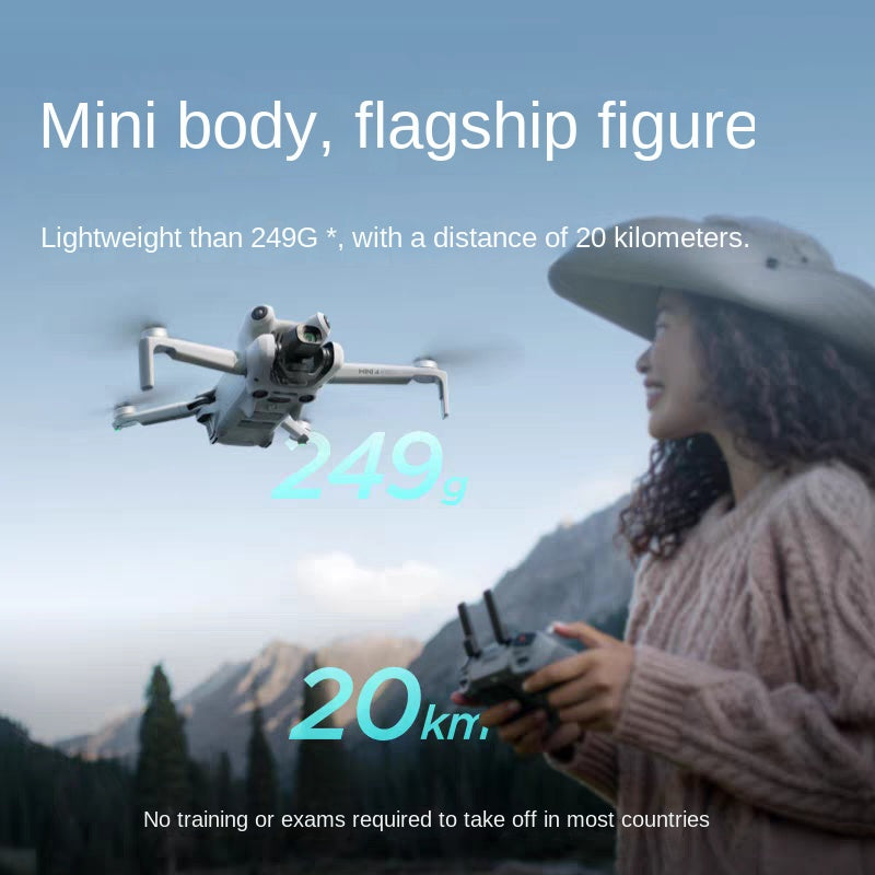 DJI Mini 4 Pro, an all-in-one mini aerial camera from DJI, is an entry-level drone that intelligently follows panoramic shooting - Korvel