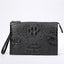 Sac sous le bras en cuir véritable crocodile pour homme A4