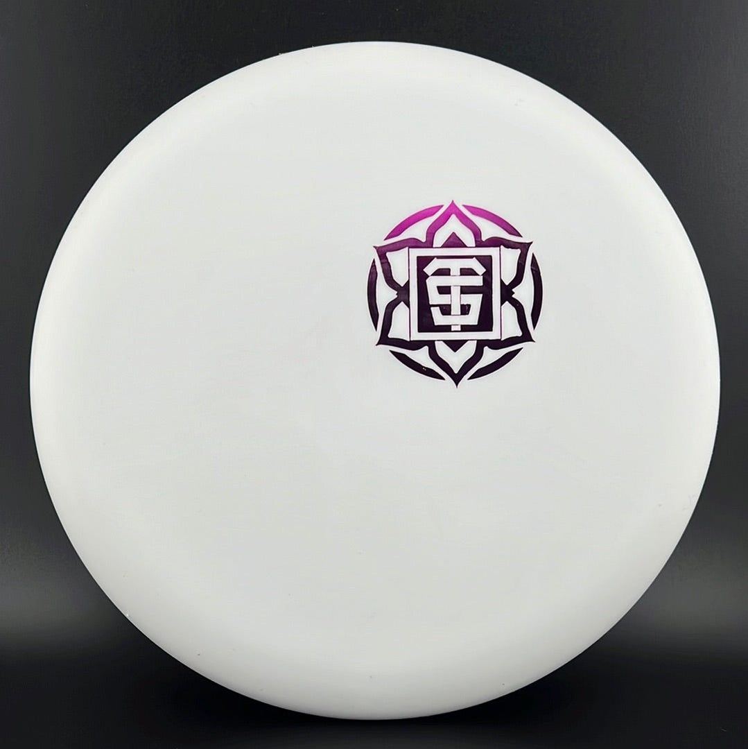 Nerve Muse - UV Reactive Disc Golf Putter - White with Mini TSA Stamp