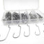 Rompin 100pcs/box 2#-3/0# 5 size Jig head HookSingle Fishing Hooks - Korvel