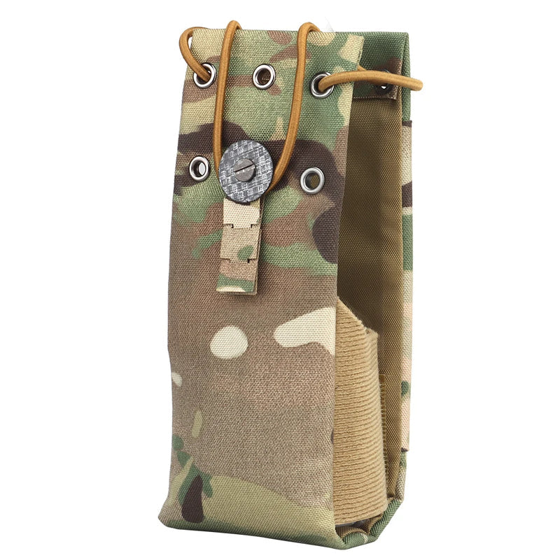 Tactical Universal Radio Pouch MPU5 PRC163 152 148 PTT Holder Bag Walkie-talkie Storage Pack - Korvel