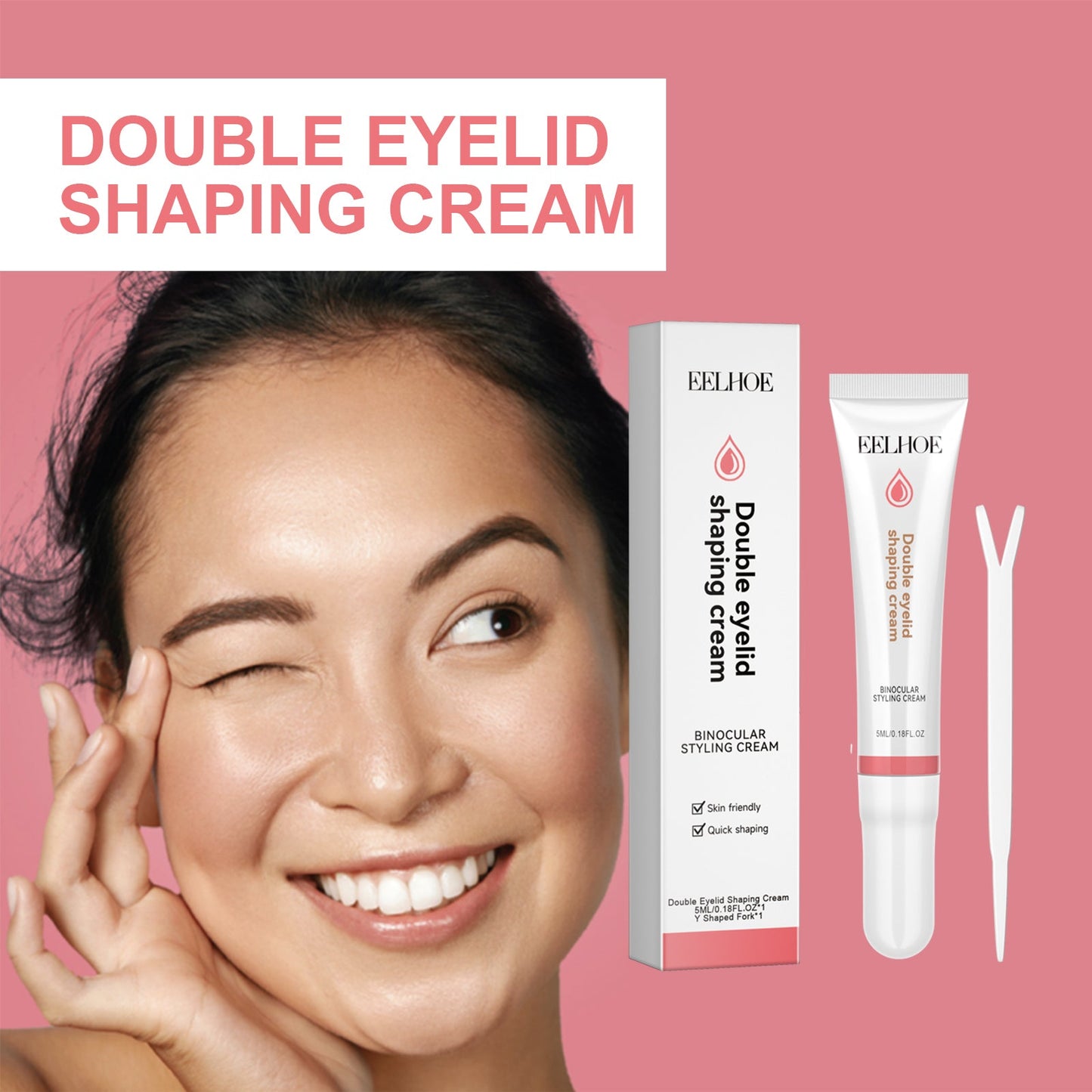 Double Eyelid Styling Cream Natural Invisible Invisible Permanent Double Magnification Eye Beauty Styling Cream - Korvel