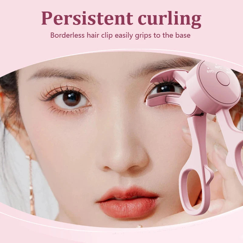 Electric Eyelash Curler Charging Model Fast Heating Portable Eye Lash Perm Shaping And Lasting Curling Thermal Eyelash Clip - Korvel
