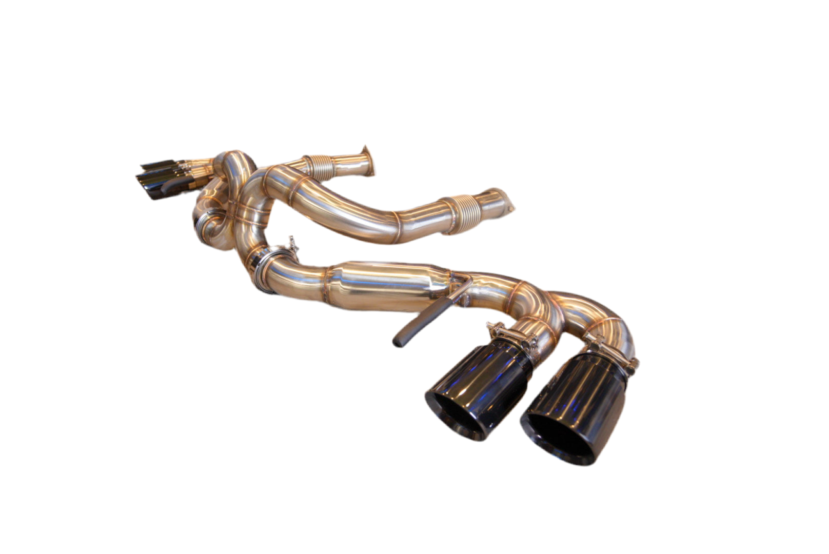 SPDZ1 Performance Catback Exhaust for 2020+ Chevrolet Corvette C8 | Black Quad Tips | 6.2L V8 - Korvel