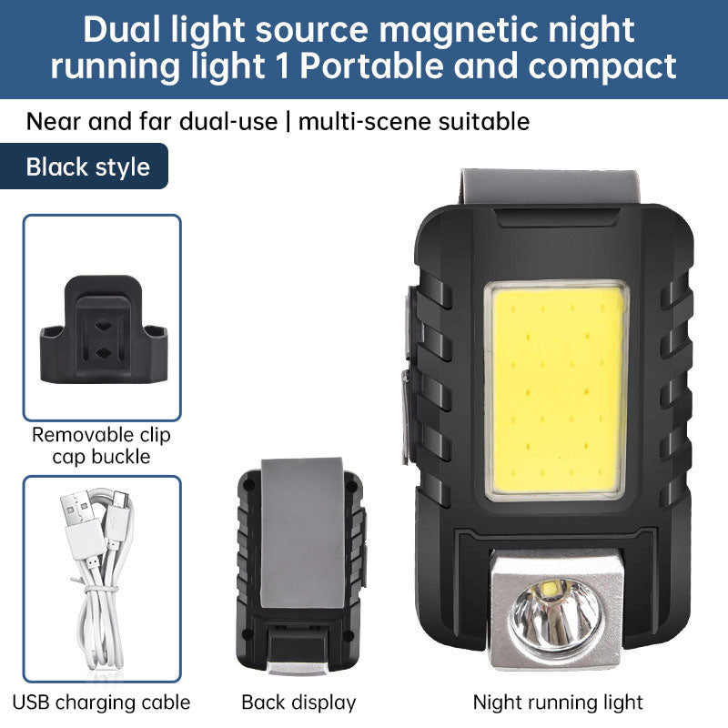 Lumière de sécurité magnétique pour la course à pied en extérieur