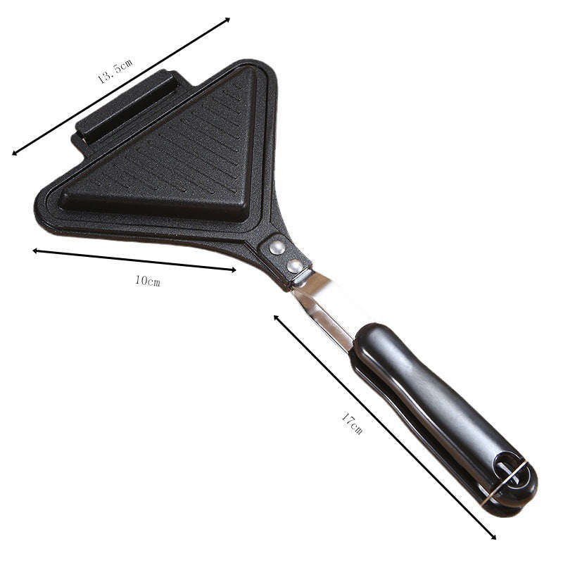 Aluminum Sanming Pan Round Double-sided Pattern Waffle Mold Home Breakfast Pancake Tool - Korvel