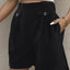 Elegant Decorative Button Pocketed Shorts