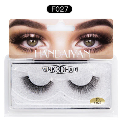 Explosive 3D Mink Hair False Eyelashes Curled Soft Slender Three Dimensional Thick False Eyelashes - Korvel