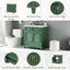 30 inch uncovered bathroom vanity with soft closed door, limited to solid wood frame bathroom storage cabinet green - Korvel