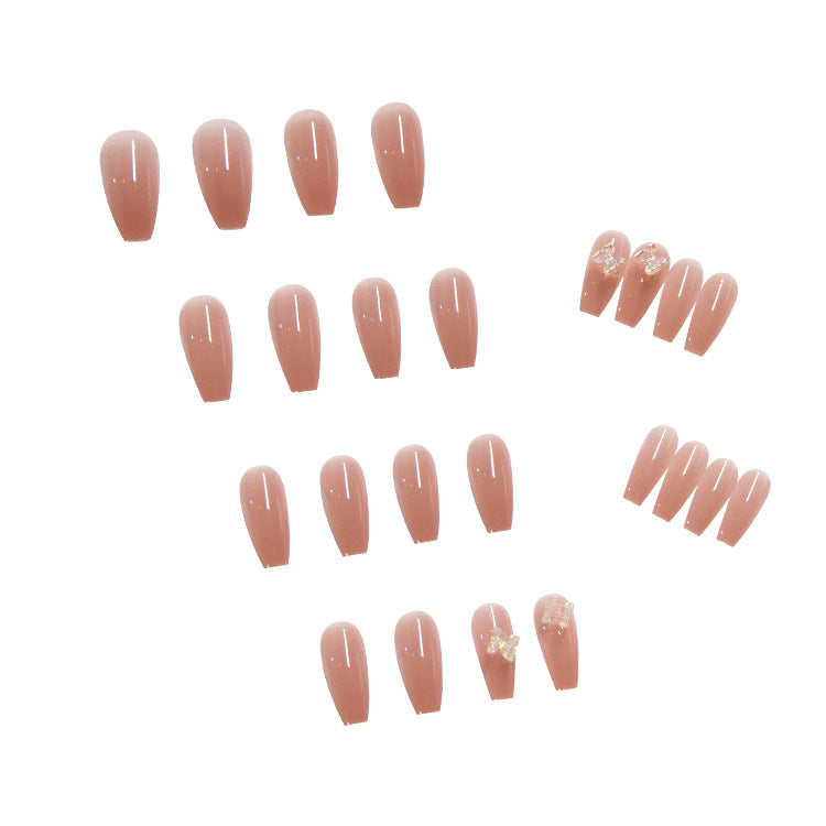Aurora Butterfly Manicure Wearing Nail Detachable Nail Patch Nail Patch Nail Patch Ballet Nail Coffin Nail - Korvel