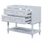 Meuble de salle de bain bleu de 36" avec 4 tiroirs