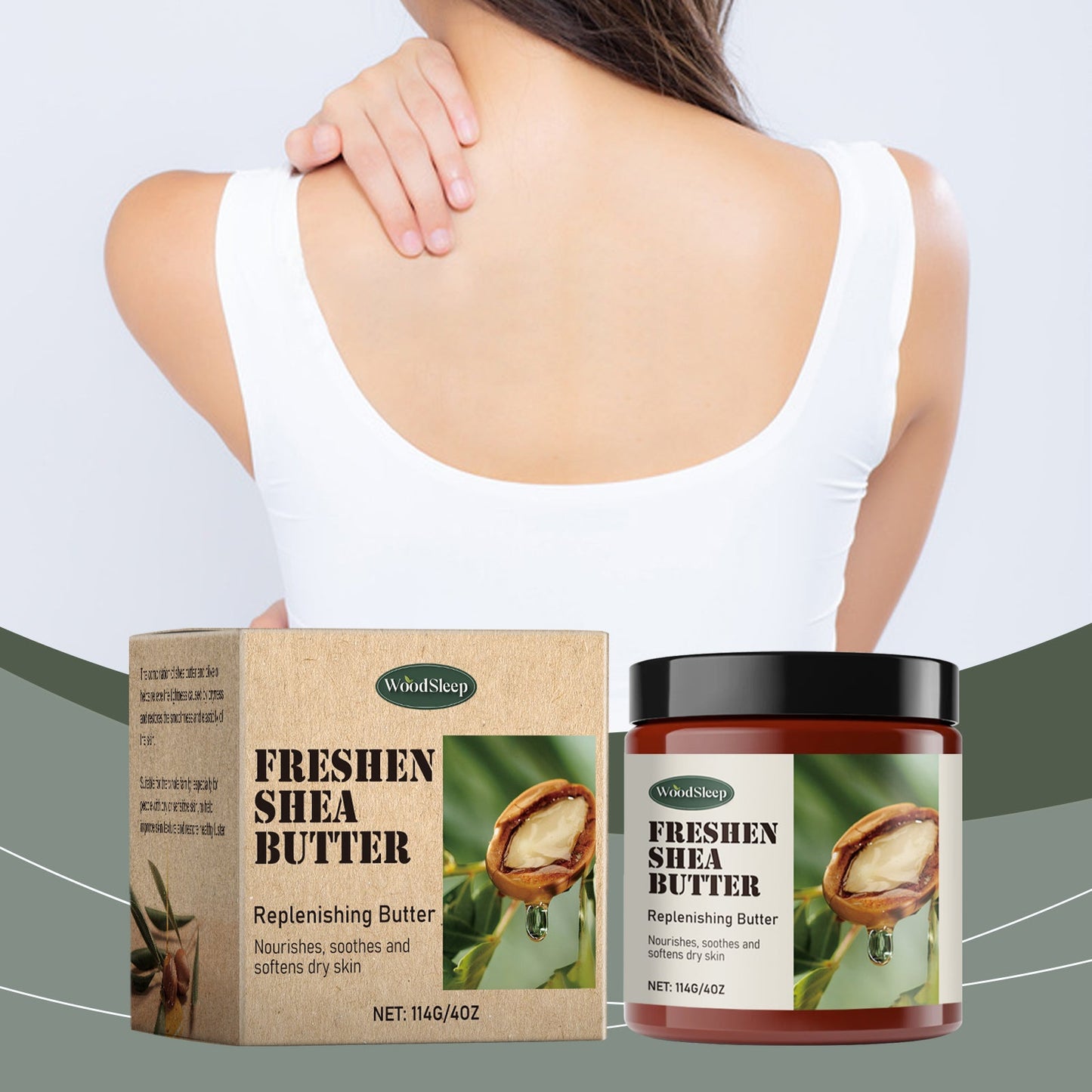 Shea Butter Daily Moisturizing Care Body Moisturizing Skin Moisturizing Body Care Cream - Korvel