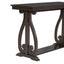 48-Inch Rustic Vintage Console Table --- Farmhouse Style Entryway Table with Open Shelf and Sturdy Construction  (Espresso) - Korvel