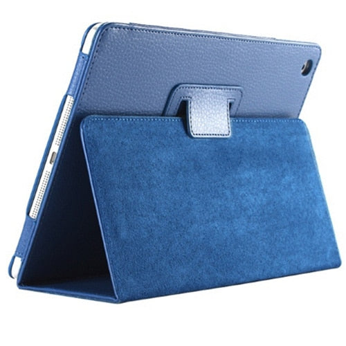 For Apple ipad 2 3 4 Case Auto Flip Litchi PU Leather Cover For New ipad 2 ipad 4 Smart Stand Holder Folio Case - Korvel