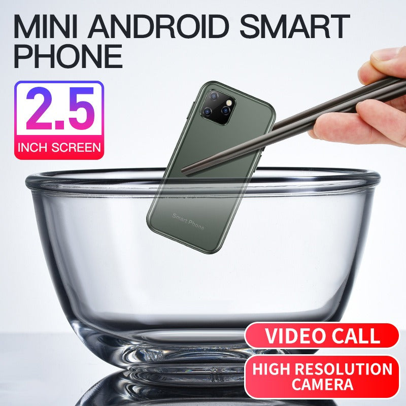 Android System 8.1 Pocket Smartphone 3G Mini XS11 Sono GPS Dual Camera WIFI - Korvel