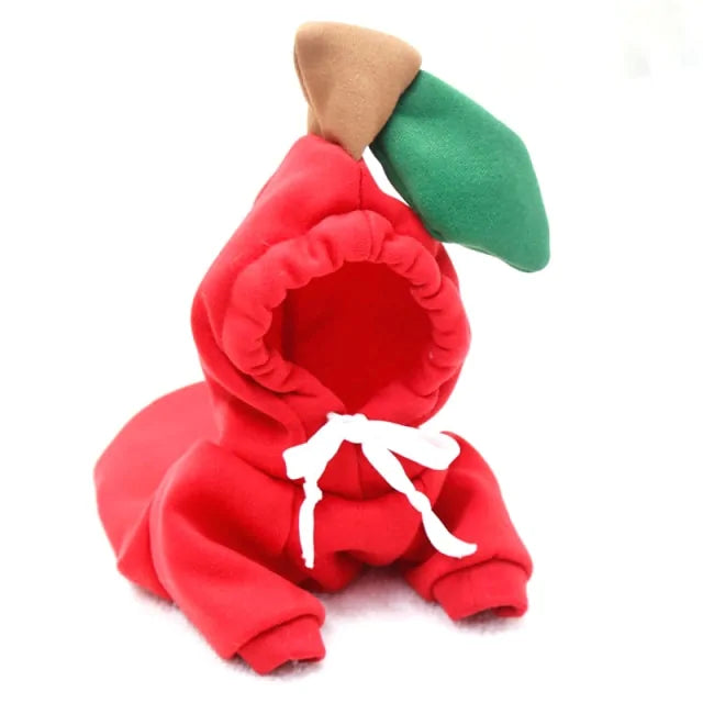 Manteau d'hiver pour chien à thème fruité