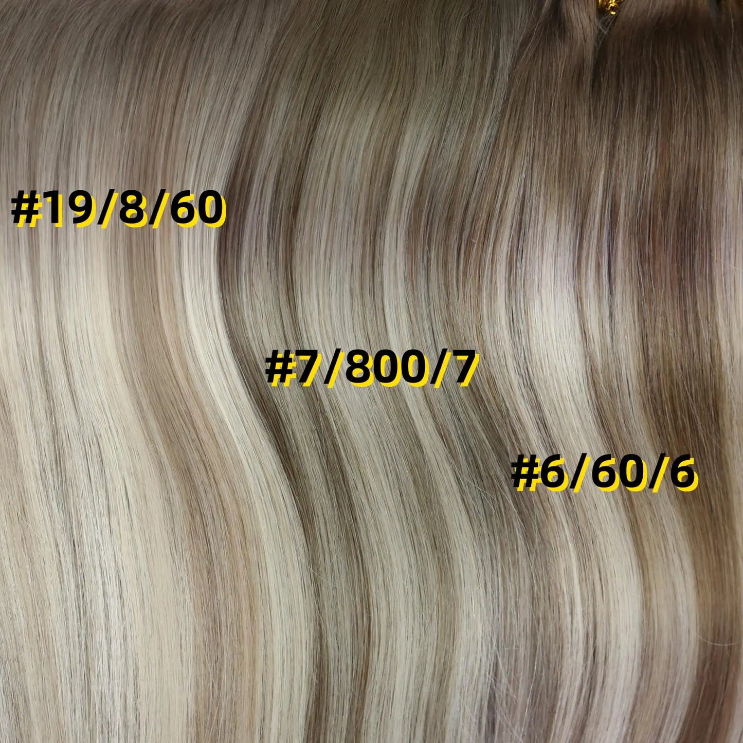 Extensiones de Cabello Humano Clip-In de 20 Pulgadas Full Shine - Ombre Cool Taupe