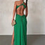 Robe élégante vintage à dégradé et découpes