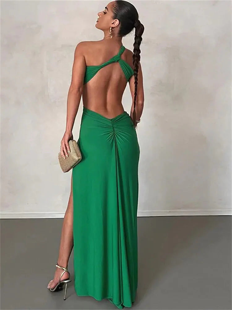 Robe élégante vintage à dégradé et découpes