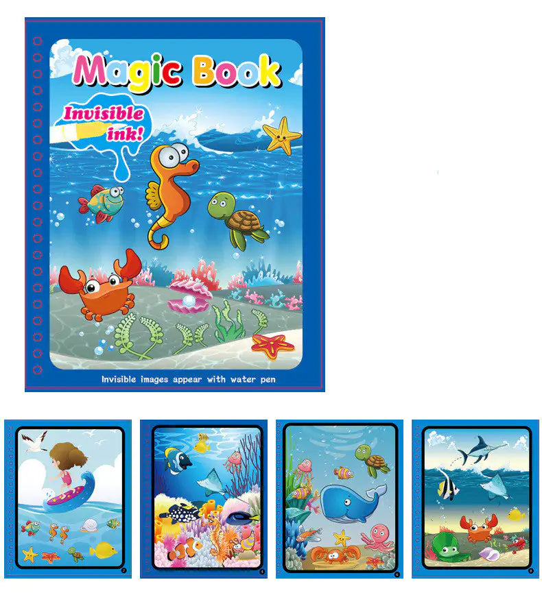 Libro de Pintura Mágica con Agua para Niños