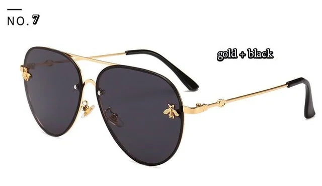 Gafas de sol piloto de lujo Bee