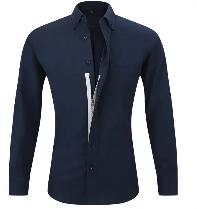 Men's Solid Color Business Shirt