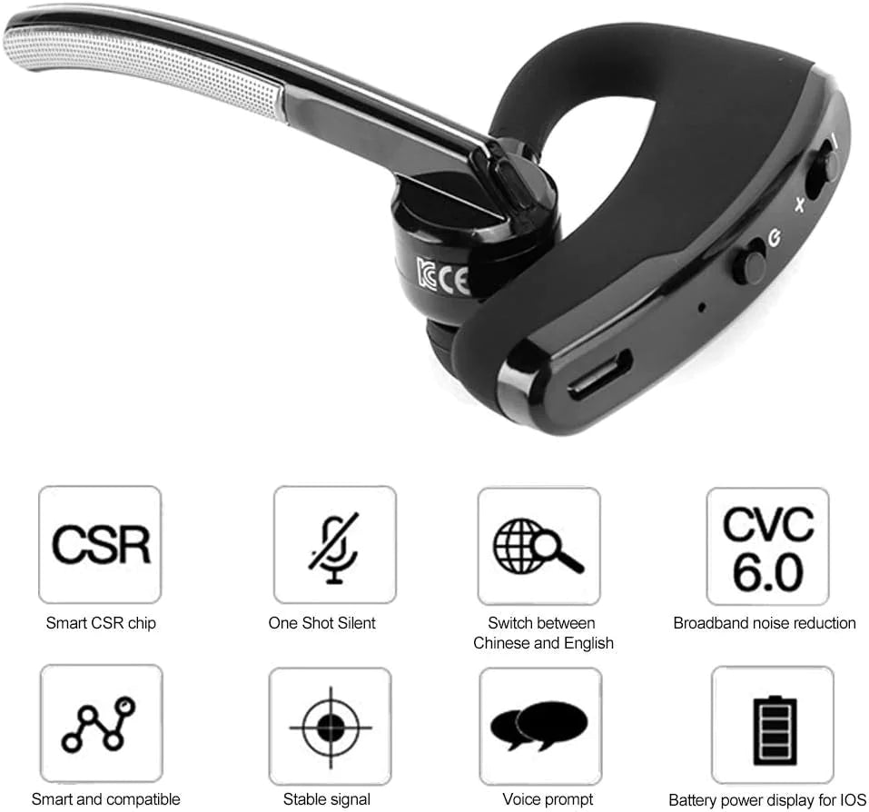 Auriculares Inalámbricos con Cancelación de Ruido para Conductores y Viajeros