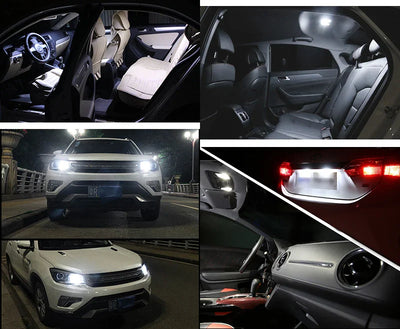 2PCS T10 W5W LED Lumière Intérieure de Voiture - Lampe Marqueur COB