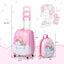 Ensemble de bagages pour enfants Charmant Licorne - Sac à dos et Valise