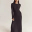 Ribbed Knit Maxi Dress: Elegant Autumn Style