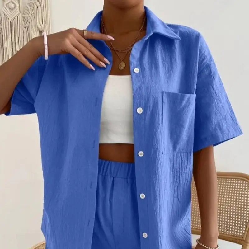 Ensemble de Shorts et Chemise Style