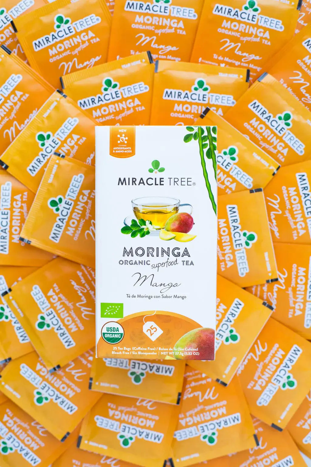 Thé Moringa Bio au Goût de Mangue