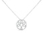 Collar con colgante de árbol de la vida de diamante de plata esterlina .925