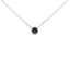 Collier Pendentif en Améthyste Violet Sertie en Argent Sterling 7MM - 18"