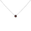 Collier Pendentif en Améthyste Violet Sertie en Argent Sterling 7MM - 18"