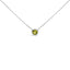 Collier Pendentif en Améthyste Violet Sertie en Argent Sterling 7MM - 18"