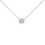 Collier Pendentif en Améthyste Violet Sertie en Argent Sterling 7MM - 18"