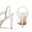 DREAM PAIRS Sandales Gladiateur à Talons Hauts pour Femmes - Blanc