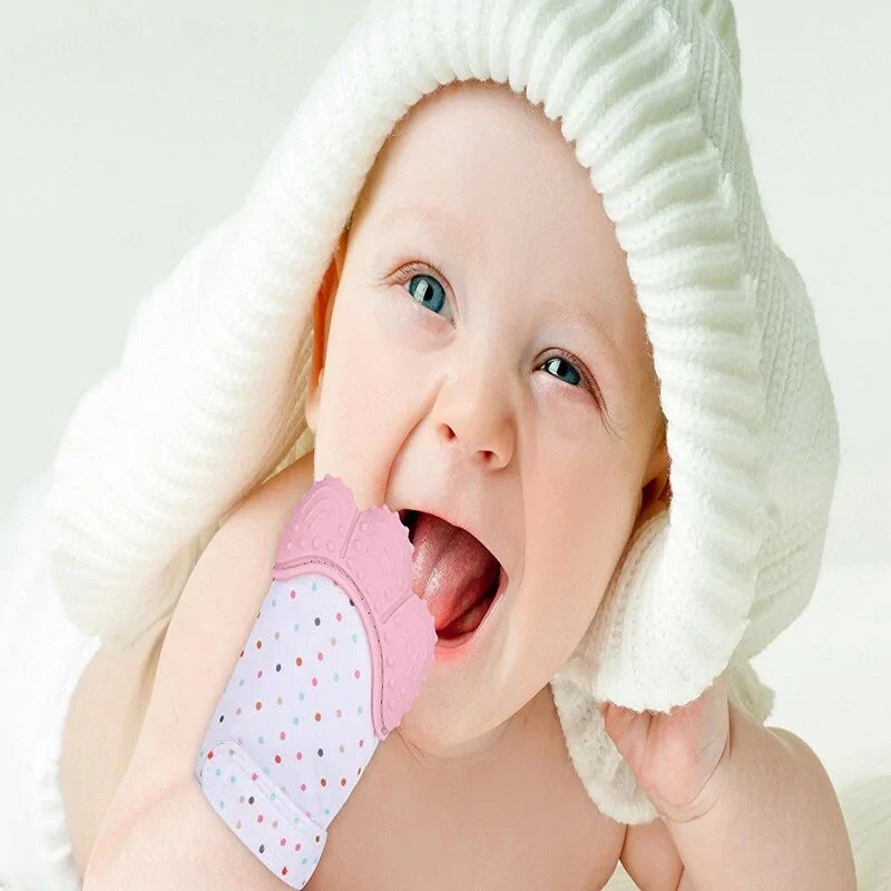 Mitten de dentition pour bébé premium pour le confort et le jeu