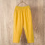 Pantalones de Algodón y Lino Casual Lucyever para Mujeres