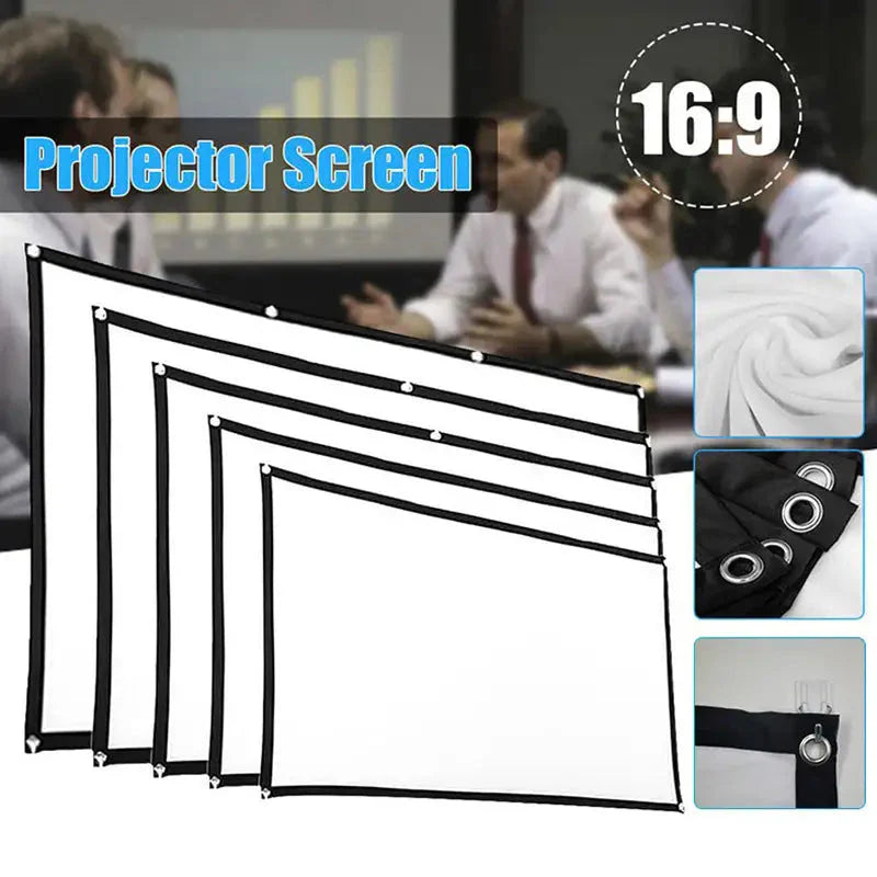 Rideau de projecteur portable pour un usage domestique et professionnel