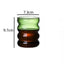 Wave Shape Glass Cup - Elegant Drinkware