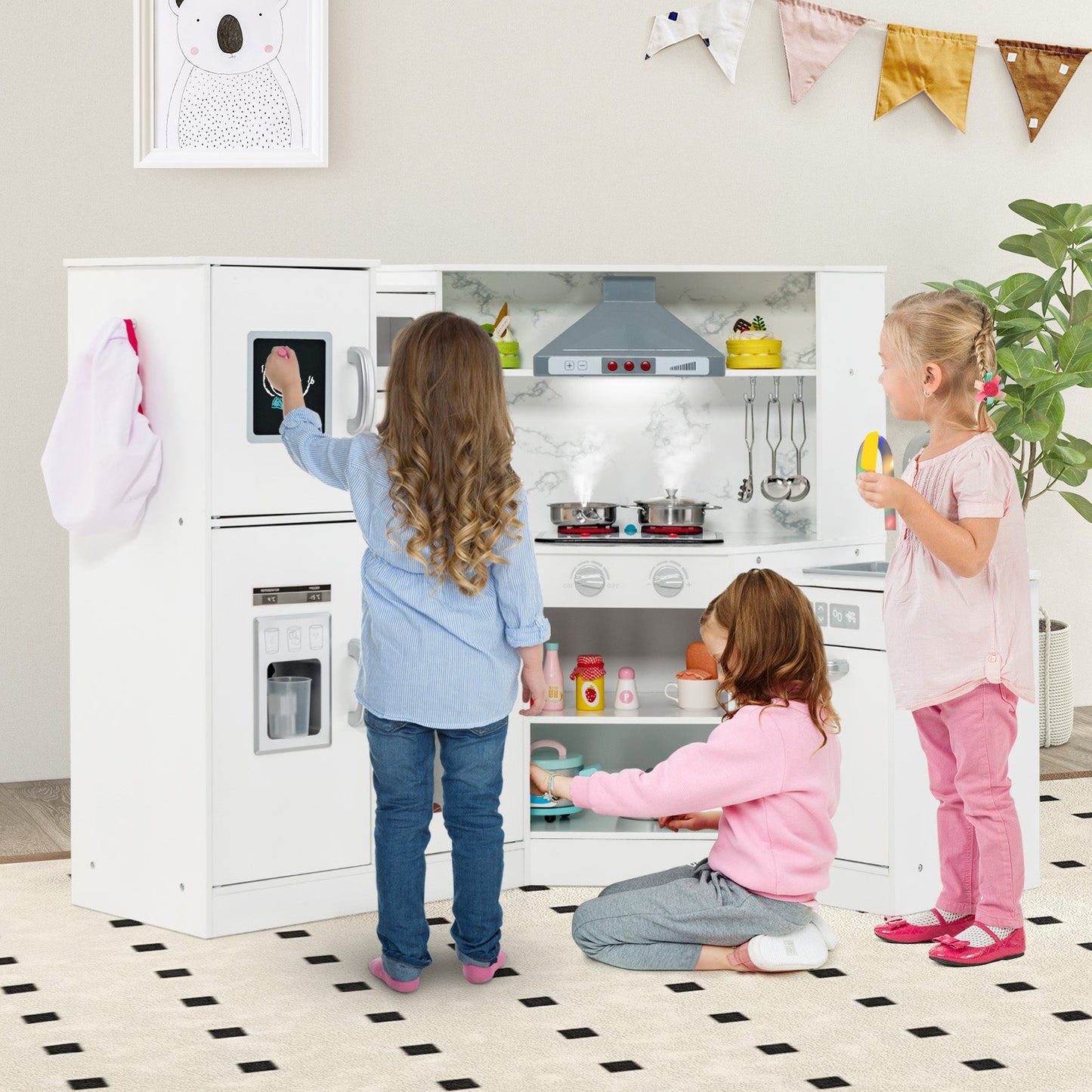 Cuisine de jeu Kids Corner avec évier séparé - Blanc