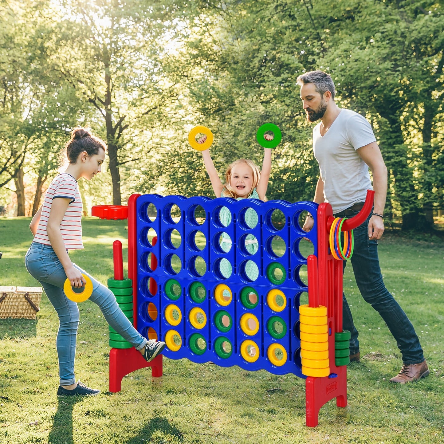 2.5ft 4-to-Score Giant Game Set - Red