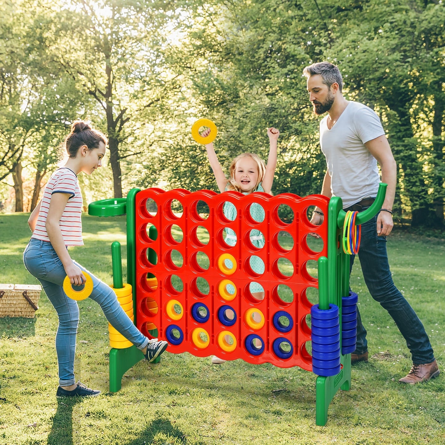 Jeu géant 4-à-marquer 2,5 pieds - Vert
