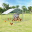 Premium 13 x 13 Feet Walk-in Chicken Coop with Waterproof Cover