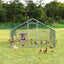 Large Walk-In Shade Cage Chicken Coop with Roof Cover - 13'